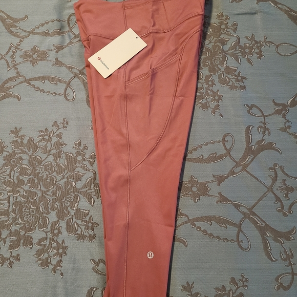 Lululemon Fast and Free Crop II 19" Cherry Tint - Picture 5 of 12